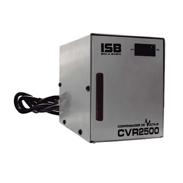 SOLA BASIC ISB CVR2500, COMPENSADOR DE Voltaje para Linea Blanca, 80-140 V (Plateado) CVR-2500PL
