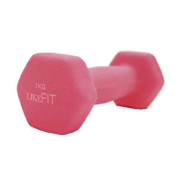 Mancuerna Pesa Neopreno 1 Kg Likefit Para Entrenamiento Gym