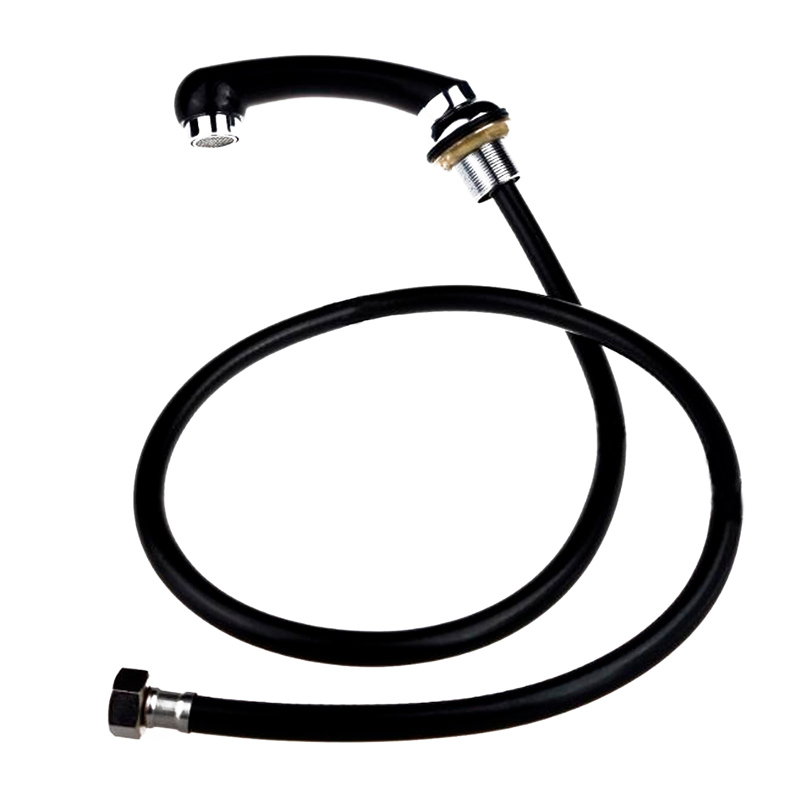 Manguera Con Regadera Para Lavacabezas Negra Estética Barbería Spa