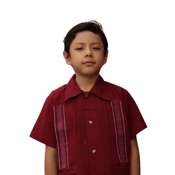 Guayabera de manta para bebé