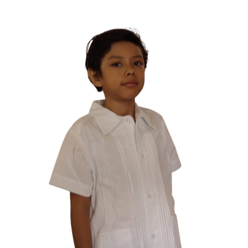 Guayabera de manta para bebé