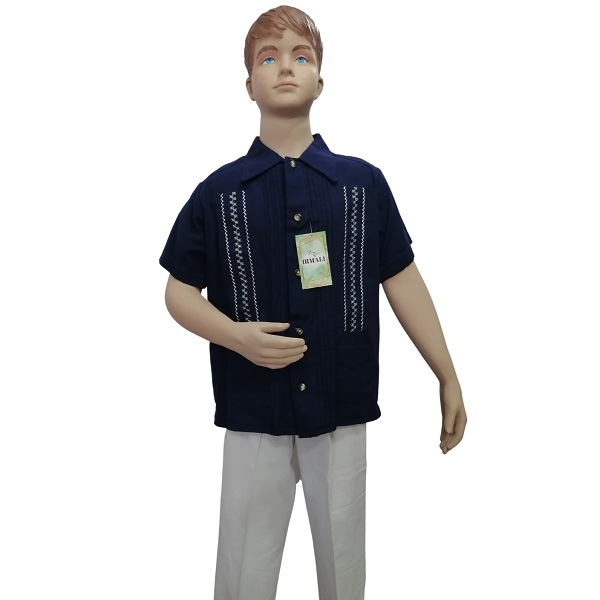Guayabera de manta para bebé
