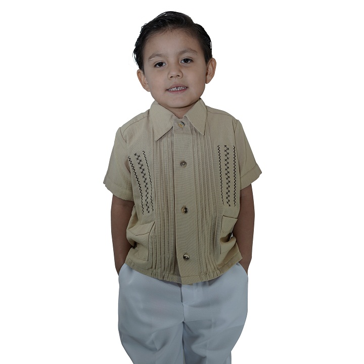 Guayabera de manta para bebé