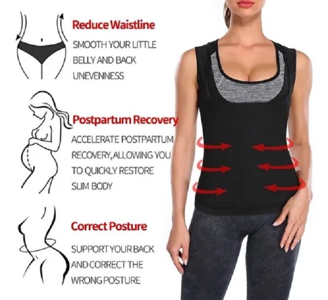 Chaleco Faja Camiseta Termica Reductor Ejercicio Unisex Sauna Reafirmante Quema Grasa