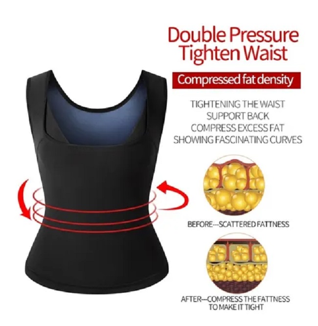 Chaleco Faja Camiseta Termica Reductor Ejercicio Unisex Sauna Reafirmante Quema Grasa