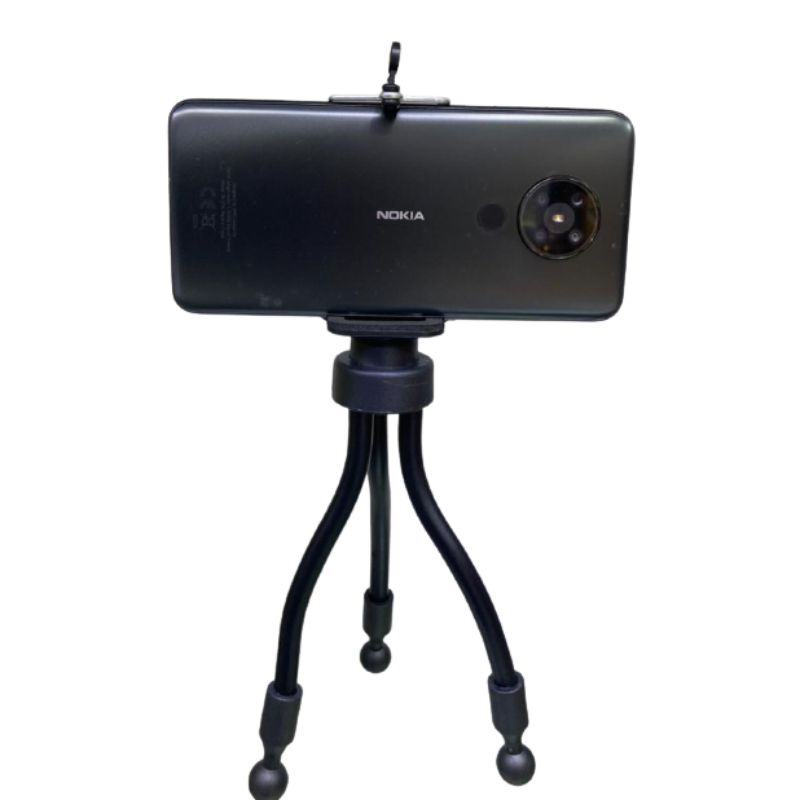 Mini Tripie Flexible Para Celular o Cámara Color Negro