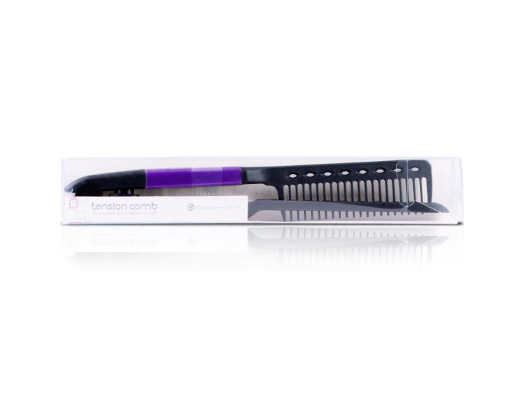 Kit Plancha Para Cabello Platinum Purple, Peine Y Funda Royale