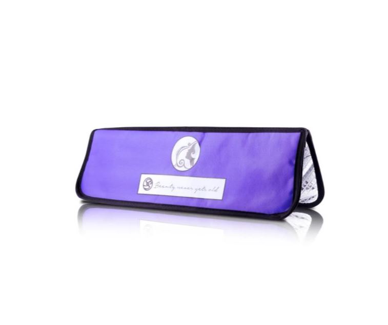 Kit Plancha Para Cabello Platinum Purple, Peine Y Funda Royale