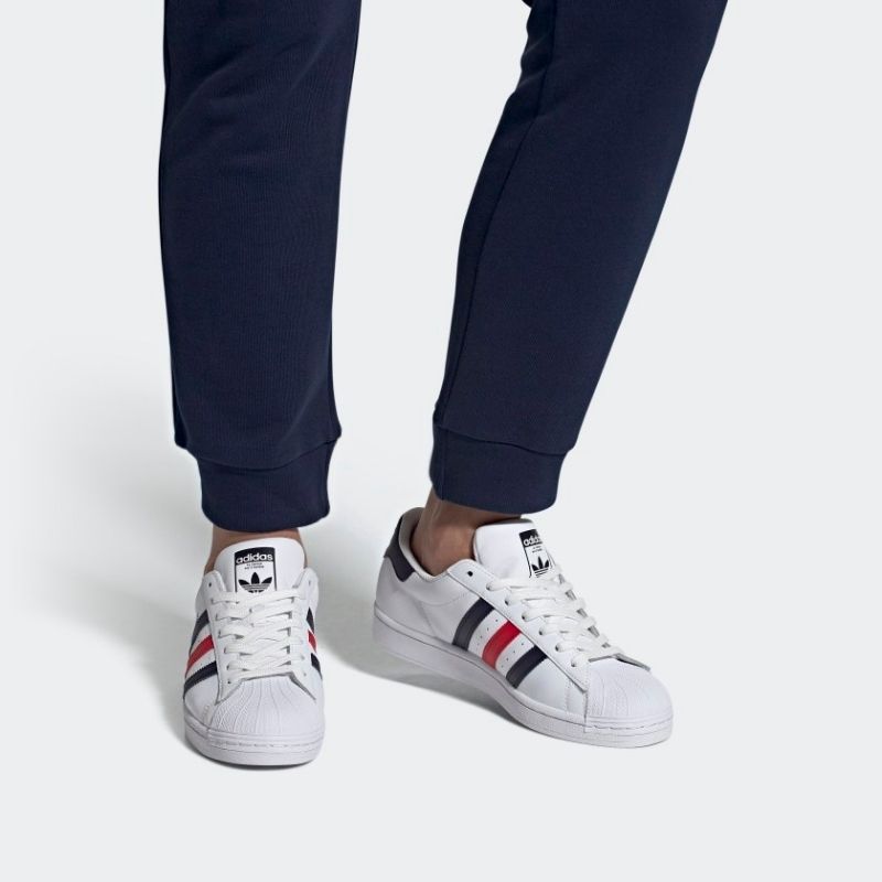 Tenis Adidas Originals Blanco (Rojo/Azul ) para Hombre