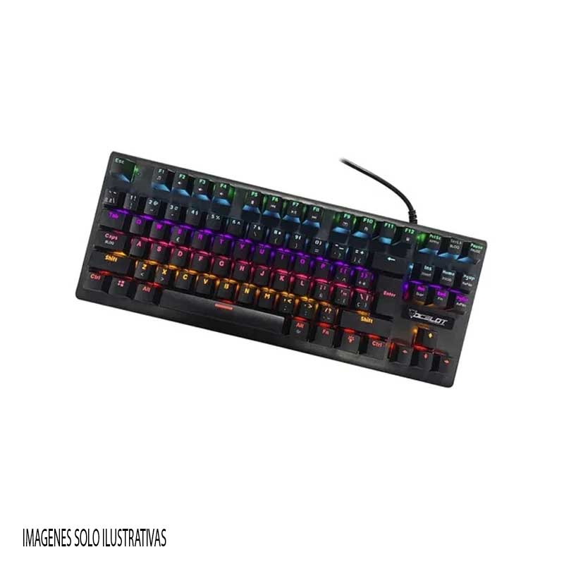 TECLADO GAMER USB OCELOT QUARONI MEC NEGRO OGMK02