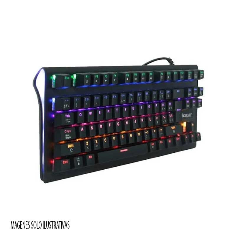 TECLADO GAMER USB OCELOT QUARONI MEC NEGRO OGMK02