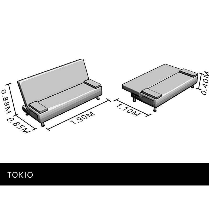 SOFÁ CAMA TOKIO TERRA JASPE- ENTREGA ÚNICAMENTE EN CDMX, QUERÉTARO, PACHUCA, TOLUCA Y SUS ÁREAS METROPOLITANAS