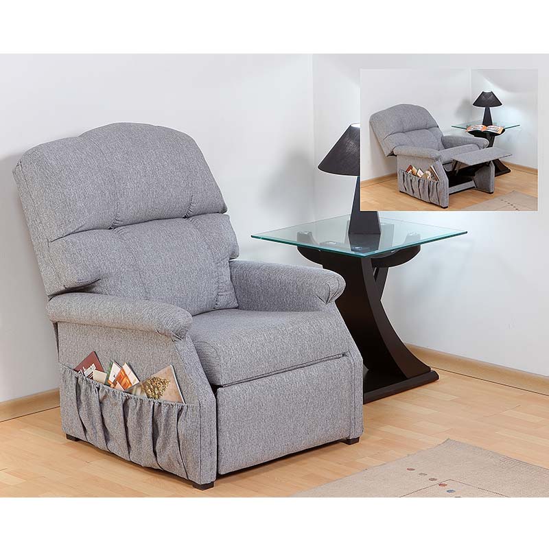 SILLÓN RECLINABLE ROMA GRIS- ENTREGA ÚNICAMENTE EN CDMX, QUERÉTARO, PACHUCA, TOLUCA Y SUS ÁREAS METROPOLITANAS