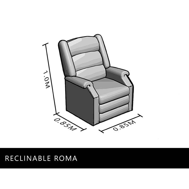 SILLÓN RECLINABLE ROMA GRIS- ENTREGA ÚNICAMENTE EN CDMX, QUERÉTARO, PACHUCA, TOLUCA Y SUS ÁREAS METROPOLITANAS