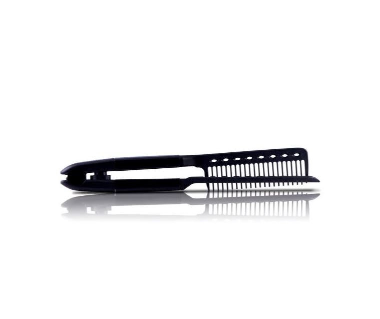 Plancha Para Cabello Platinum Black, Peine Y Base Royale
