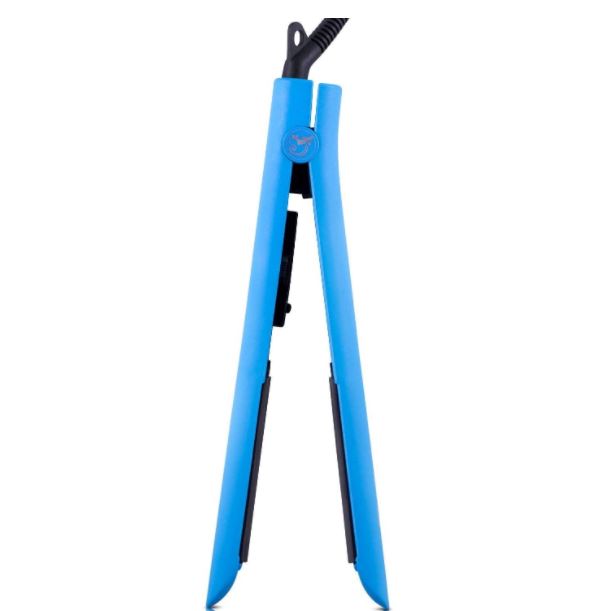 Kit Plancha Para Cabello Platinum Blue, Peine Y Base Royale