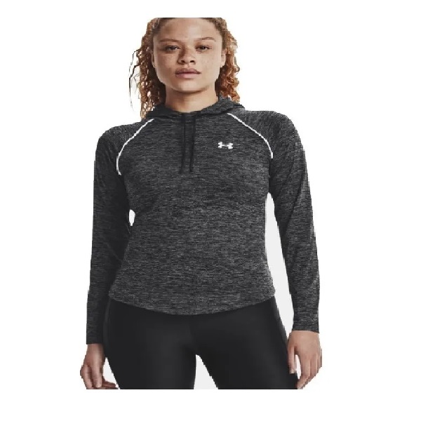 Sudadera Under Armour Velocity Hoodie Dama Negro/Gris
