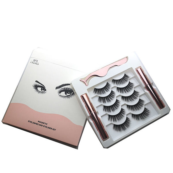 Pestañas magnéticas con delineador magnético