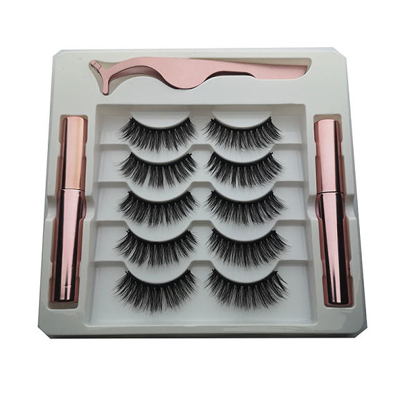 Pestañas magnéticas con delineador magnético