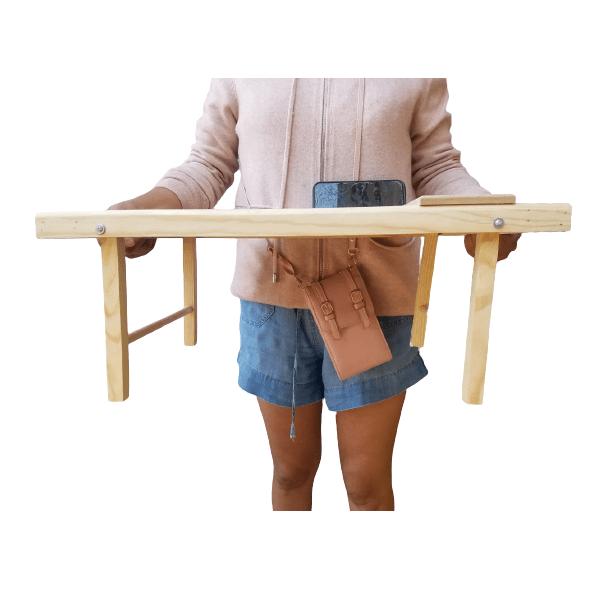 Mesa Para Cama Plegable Con Portavasos Y Portacelular