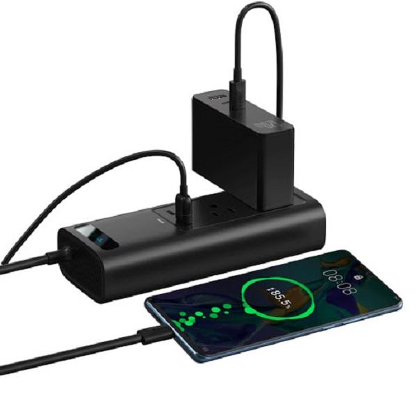 Adaptador de Corriente Para Auto A Multicontacto Baseus 150w