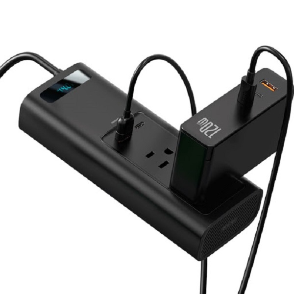 Adaptador de Corriente Para Auto A Multicontacto Baseus 150w
