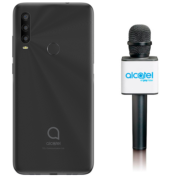 Celular ALCATEL LTE 5030A 1SE 32GB Color GRIS Telcel Y DE REGALO LLÉVATE UN MICROFONO KARAOKE