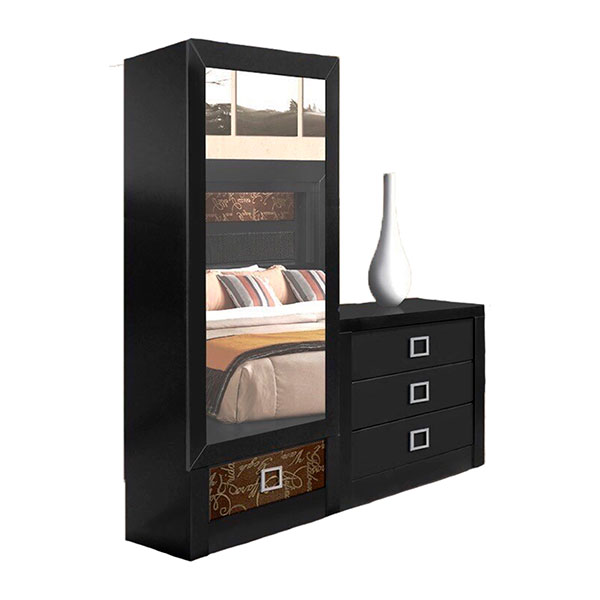 RECÁMARA MOBELO NELLY KING SIZE 5 PZ COLOR CHOCOLATE OSCURO-ENTREGA ÚNICAMENTE EN CDMX, QUERÉTARO, PACHUCA, TOLUCA Y SUS ÁREAS METROPOLITANAS