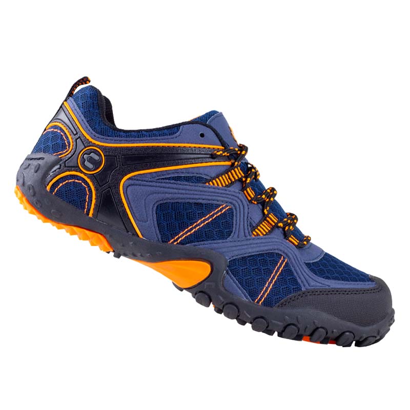 TENIS CLASICOS CHARLY DEPORTIVOS 1024111 MARINO NARANJA ORIGINAL PARA CORRER