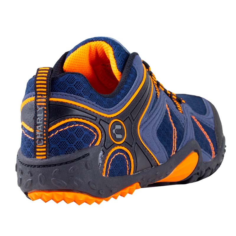 TENIS CLASICOS CHARLY DEPORTIVOS 1024111 MARINO NARANJA ORIGINAL PARA CORRER