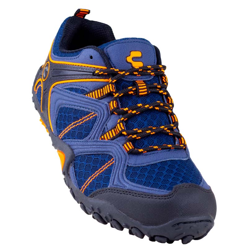 TENIS CLASICOS CHARLY DEPORTIVOS 1024111 MARINO NARANJA ORIGINAL PARA CORRER