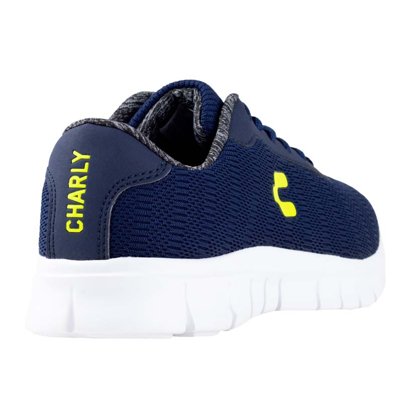 TENIS DEPORTIVOS CHARLY ORIGINAL ESTILO TEXTIL 1029532 MARINO LIMON