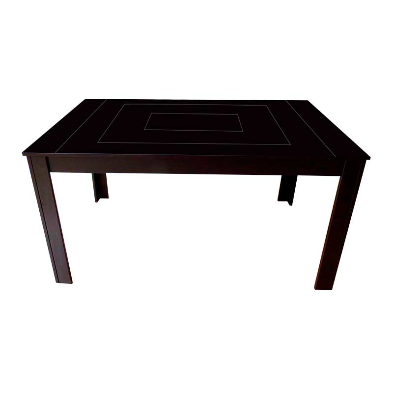 MESA RECTANGULAR MOBELO MANCHESTER COLOR CHOCOLATE-ENTREGA ÚNICAMENTE EN CDMX, QUERÉTARO, PACHUCA, TOLUCA Y SUS ÁREAS METROPOLITANAS