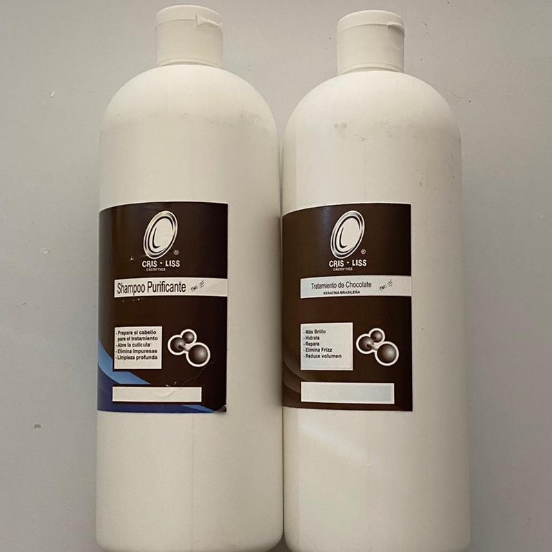 TRATAMIENTO DE KERATINA, KIT DE UN LITRO DE CHOCOLATE