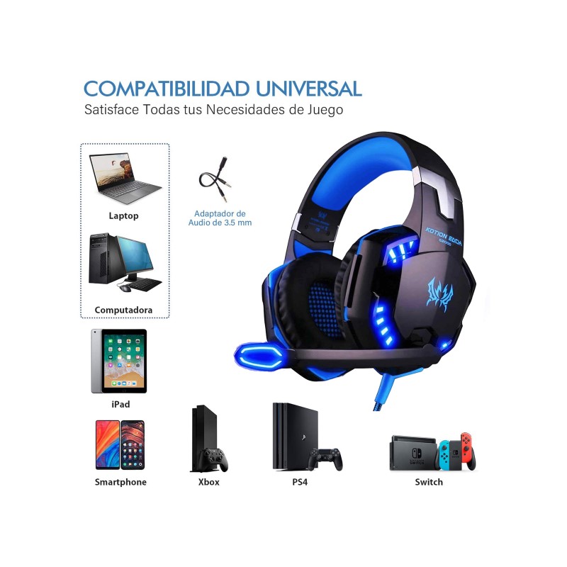 Audífonos Gamer resistente auricular y microfono HEADSET