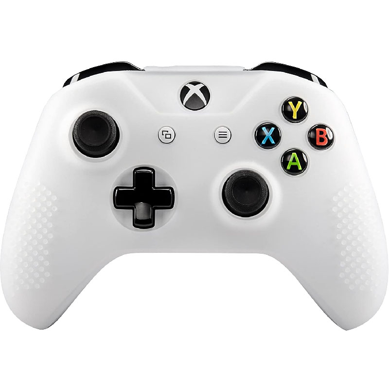 MandaLibre Funda De Silicona Para Control Xbox One, S Y X + 2 Grips (Transparente)