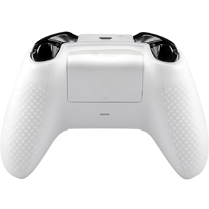 MandaLibre Funda De Silicona Para Control Xbox One, S Y X + 2 Grips (Transparente)