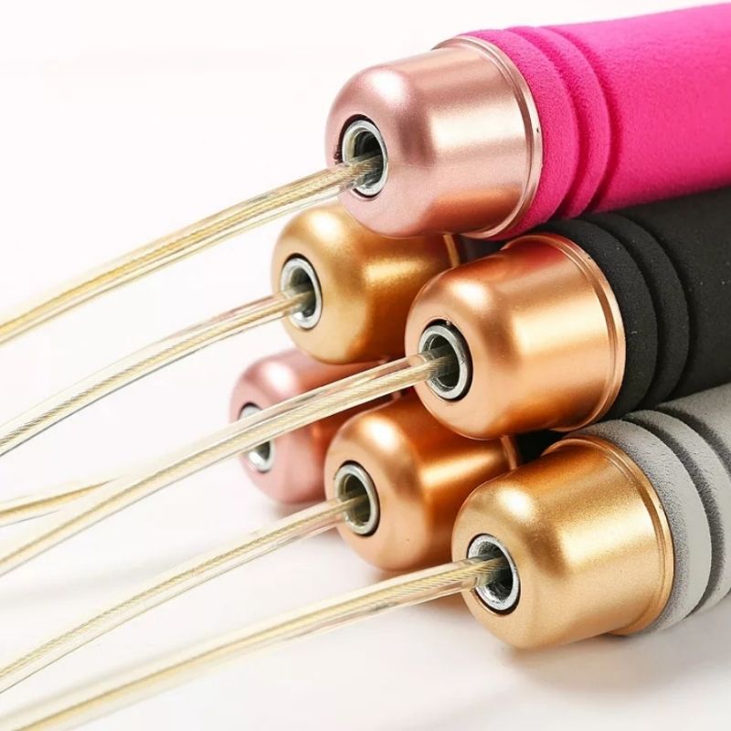 Cuerda Para Saltar Cable De Acero Cómodas Manijas Ajustable