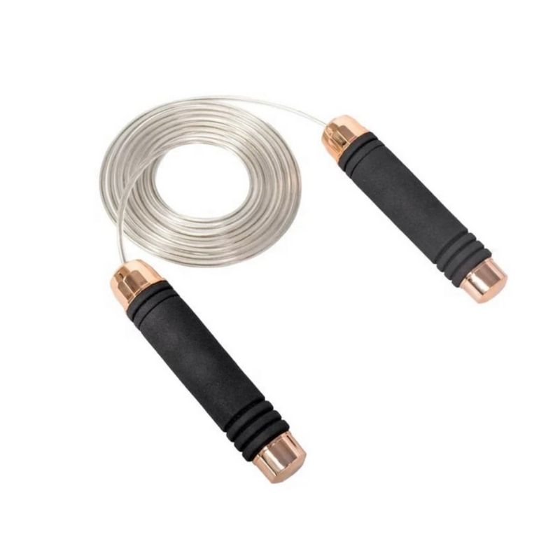 Cuerda Para Saltar Cable De Acero Cómodas Manijas Ajustable