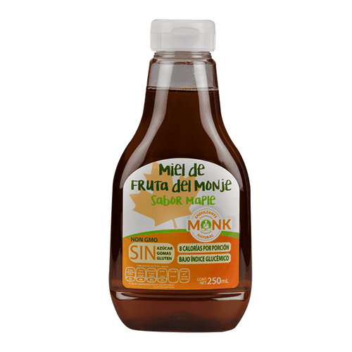 Miel Monk: Miel de Fruta del Monje sabor maple 250 ml.