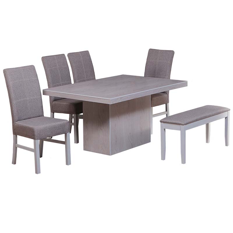 COMEDOR OXFORD CON 4 SILLAS Y 1 BANCA 414-ENTREGA ÚNICAMENTE EN CDMX, QUERÉTARO, PACHUCA, TOLUCA Y SUS ÁREAS METROPOLITANAS