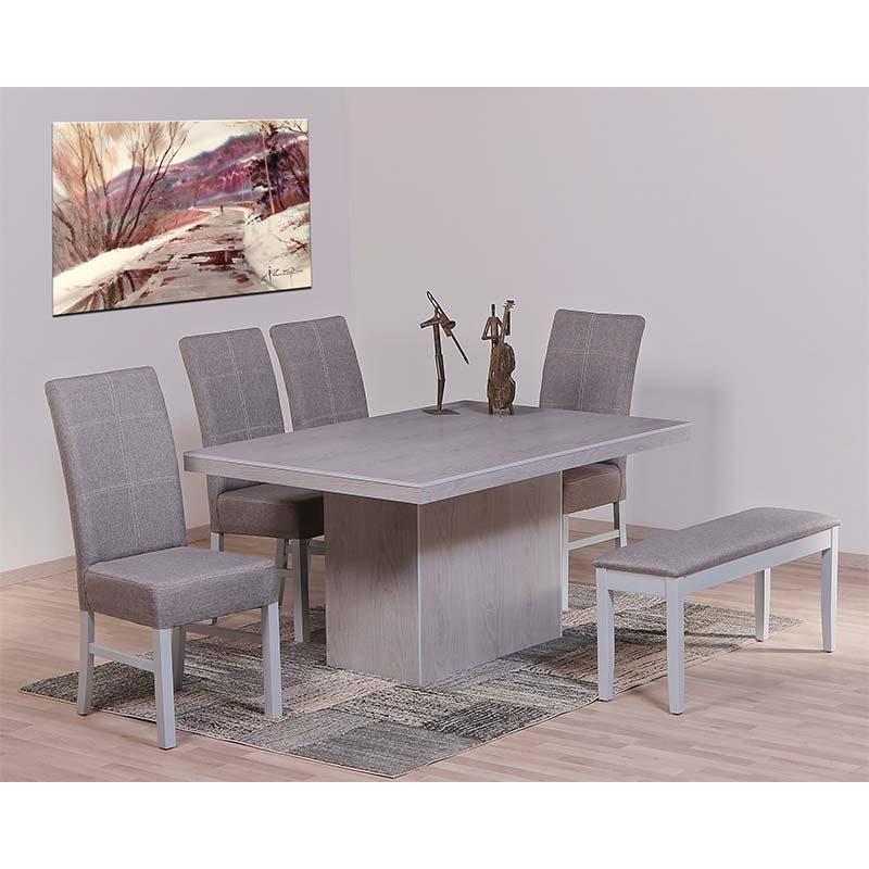 COMEDOR OXFORD CON 4 SILLAS Y 1 BANCA 414-ENTREGA ÚNICAMENTE EN CDMX, QUERÉTARO, PACHUCA, TOLUCA Y SUS ÁREAS METROPOLITANAS