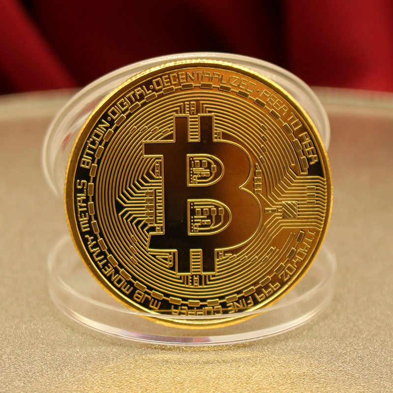 Moneda Coleccionable Para Regalo Bitcoin