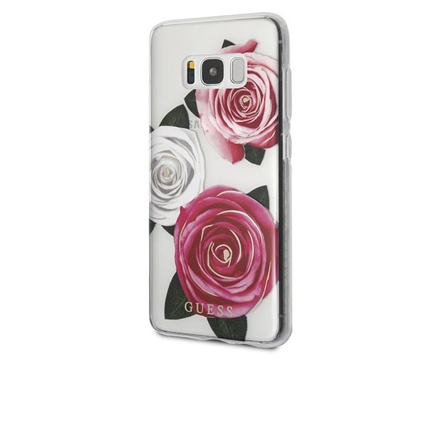 Funda Case Guess Cristal Y Rosas Sam S8 Original