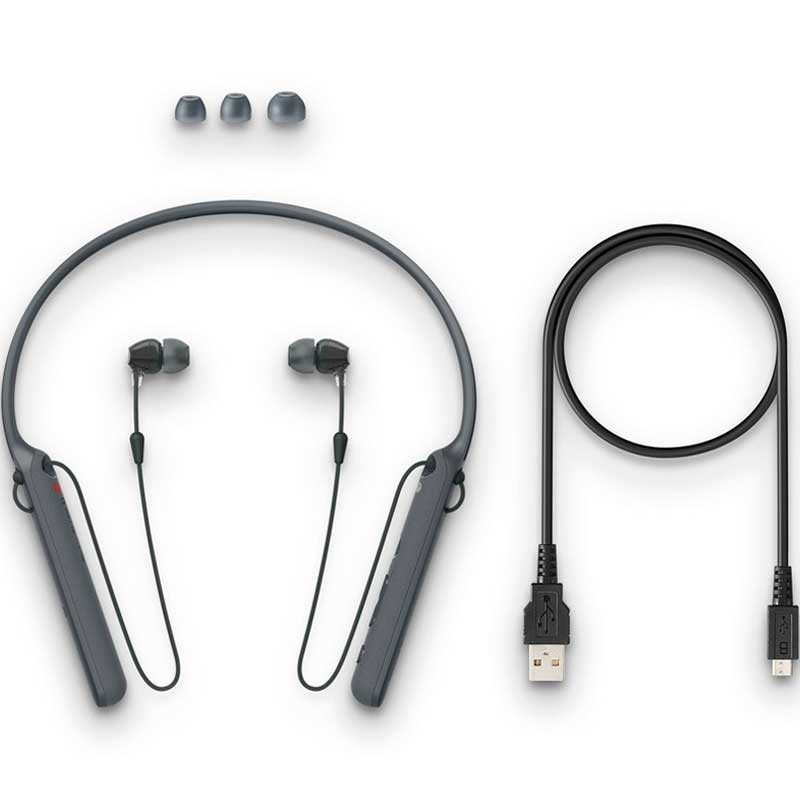 Audifonos Sony 9mm Con NFC WIC400B Negro Reacondicionado