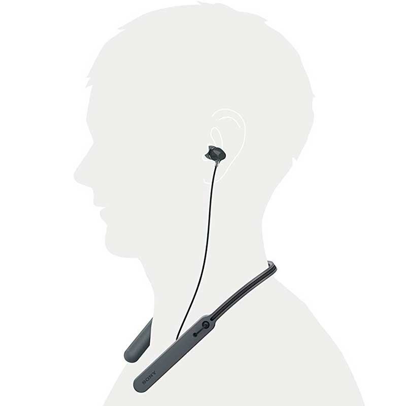 Audifonos Sony 9mm Con NFC WIC400B Negro Reacondicionado