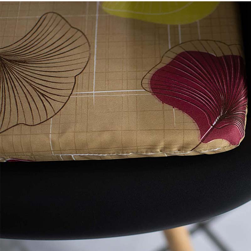 GILA Cojín para Silla, Color Beige con Estampado (4 Piezas)