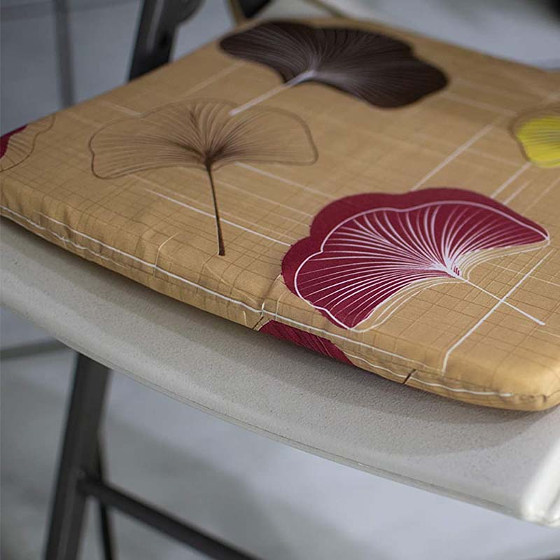 GILA Cojín para Silla, Color Beige con Estampado (4 Piezas)