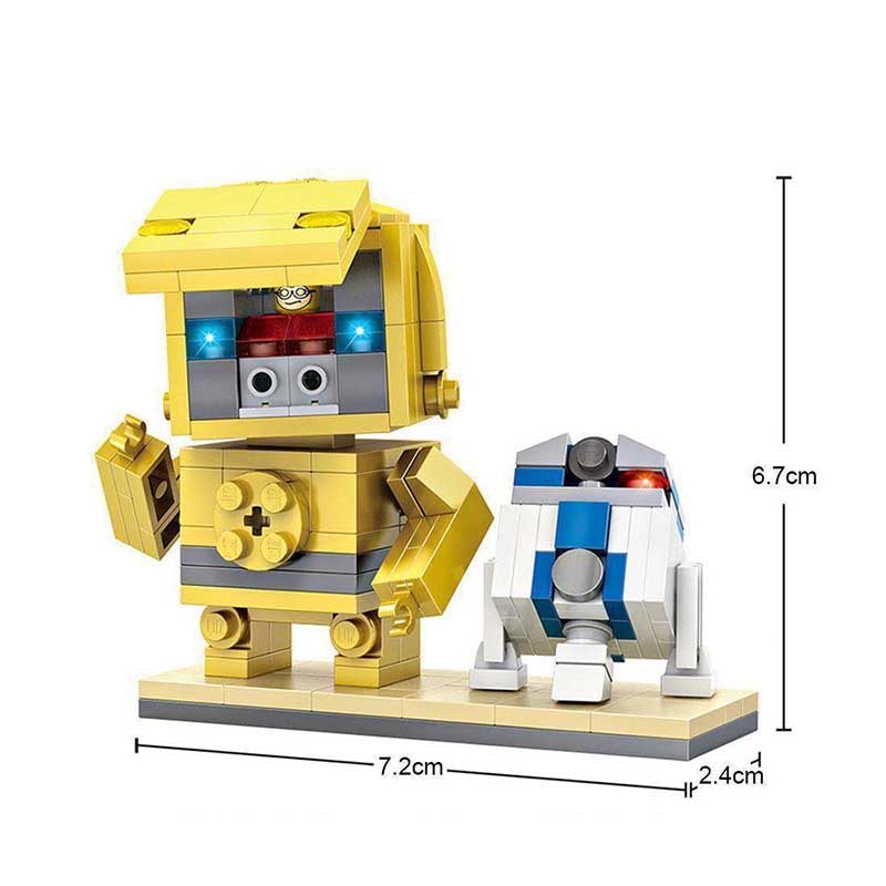 Loz Brickheadz Star Wars - C3p0 & R2d2