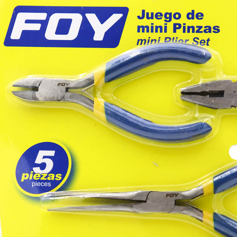 Juego Mini Pinzas 5 Foy 5pzas Surtek